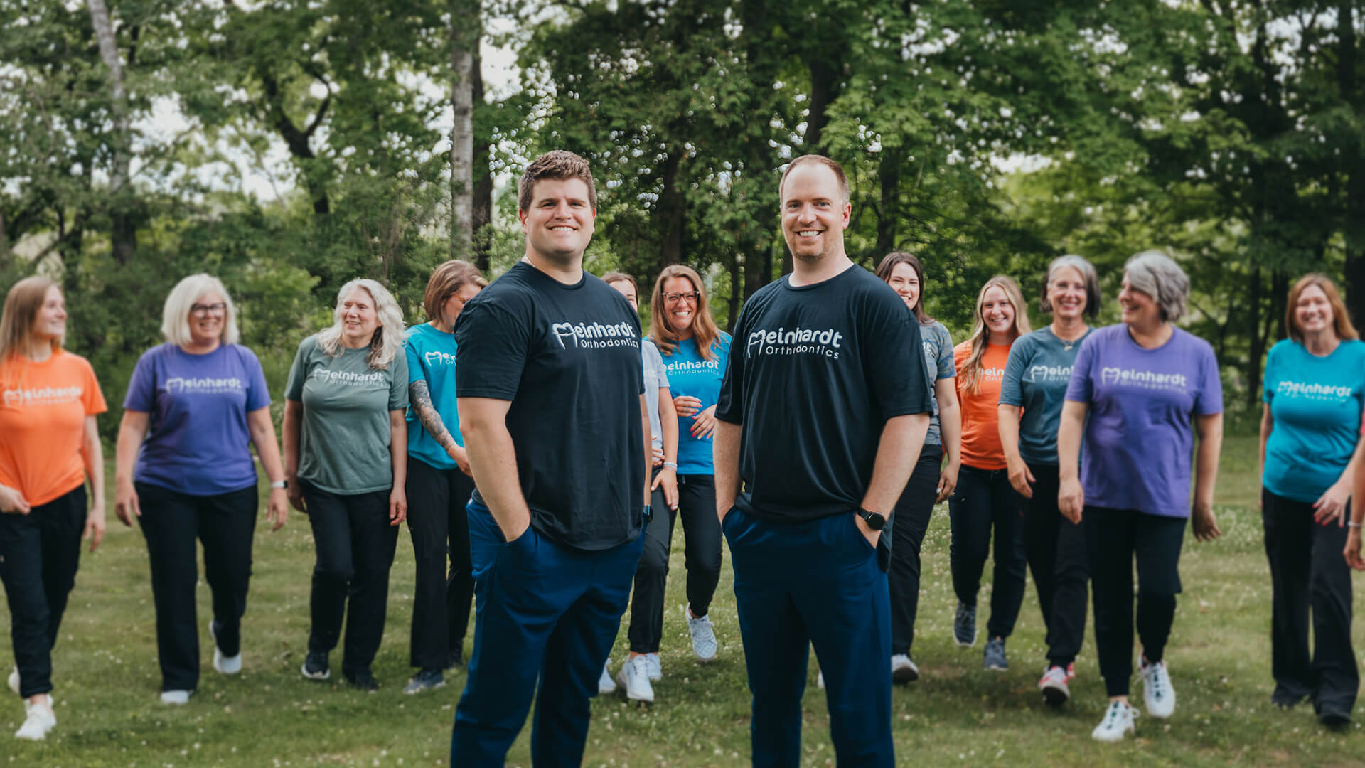 Meinhardt team outside